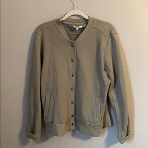 NWOT madewell army green sweatpant bomber